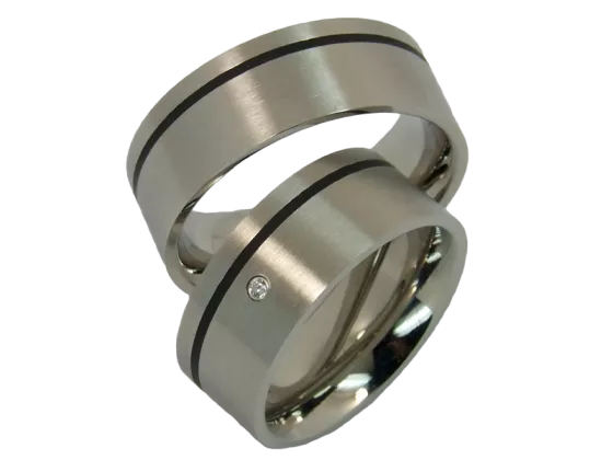 Gereon - a pair of rings (stainless steel)