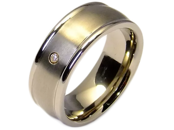 Andre - single ring (titanium)