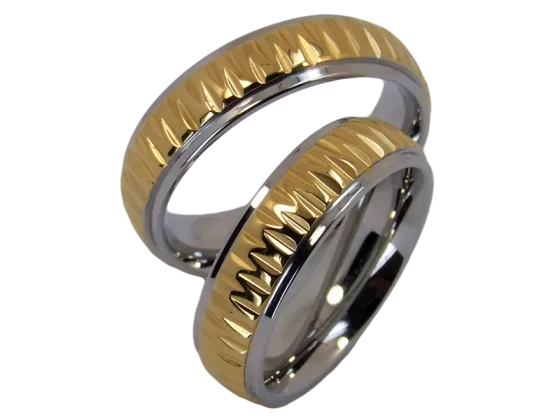 Quendoline - a pair of rings (stainless steel)