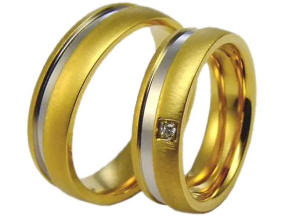 Diane - a pair of rings (stainless steel)