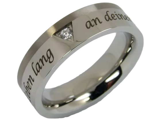 Lotta - single ring (stainless steel & titanium)