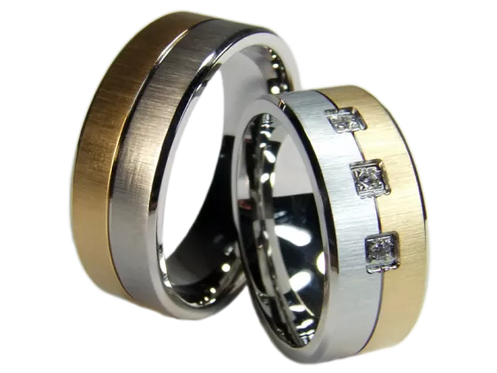 Orion - a pair of rings (stainless steel)