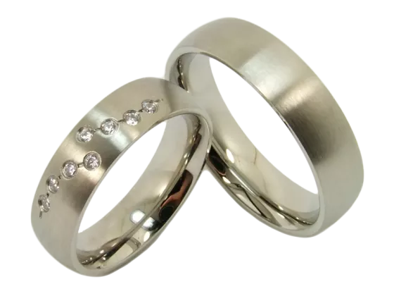 Josephine - a pair of rings (stainless steel)