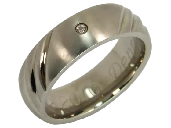 Anna - single ring (stainless steel)