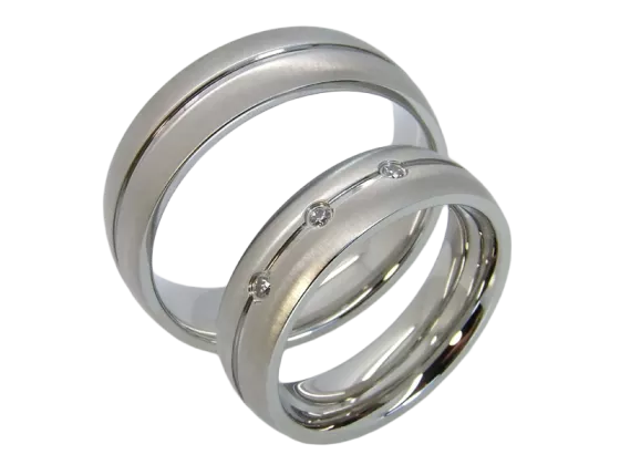 Cedric - a pair of rings (stainless steel)