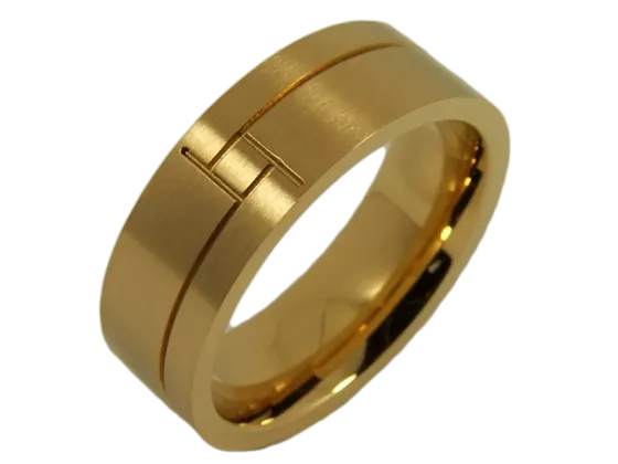 Christine - single ring (stainless steel)
