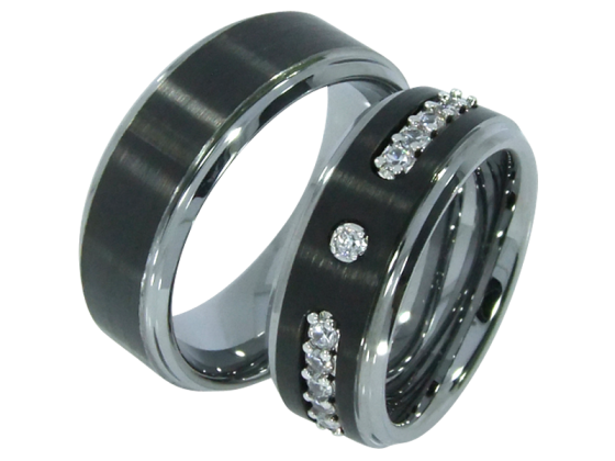 Caspar - a pair of rings (tungsten)