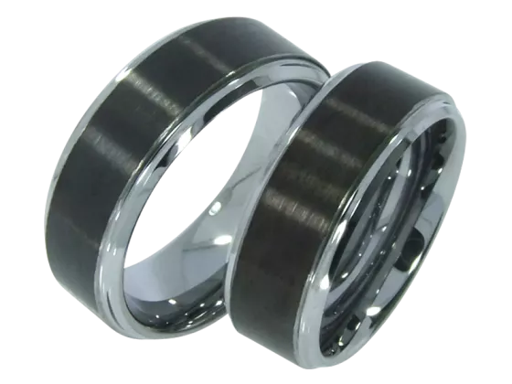 Caspar - a pair of rings (tungsten)