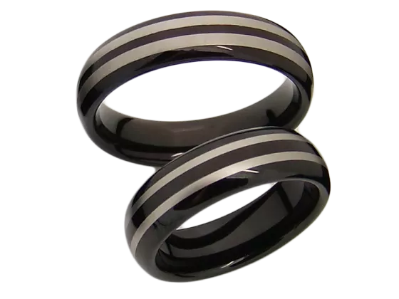 Lois - a pair of rings (tungsten)