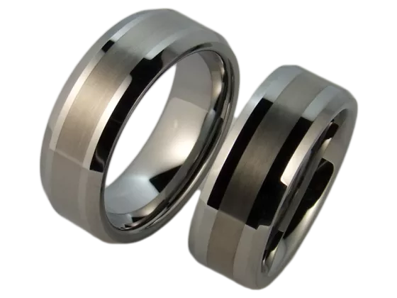 Susannah - a pair of rings (tungsten)
