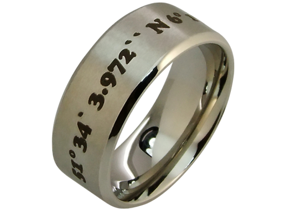Dante - single coordinate ring (stainless steel)
