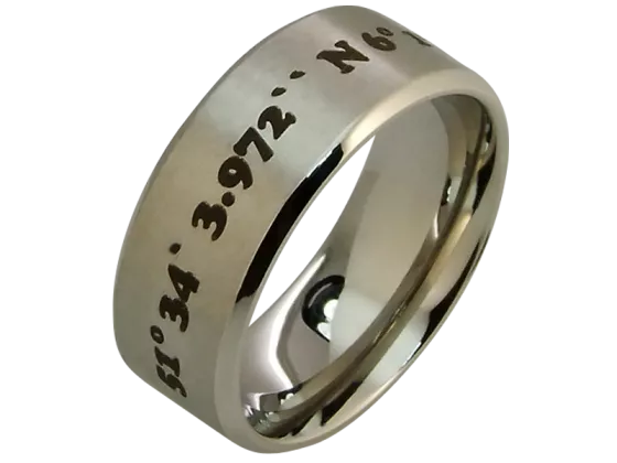 Dante - single coordinate ring (stainless steel)