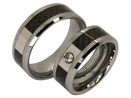 Leander- a pair of rings (tungsten)