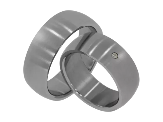 David - a pair of rings (stainless steel)