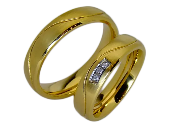 Elizabeth - a pair of rings (stainless steel)