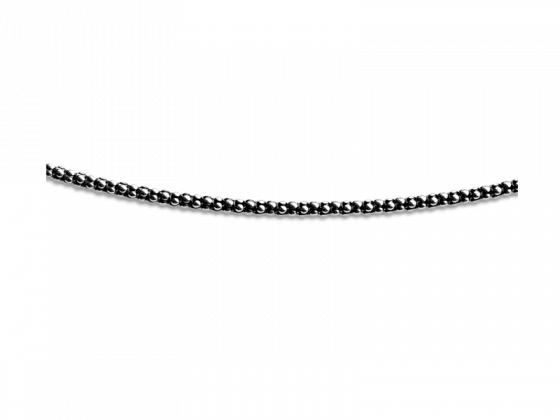Popkornkette dick (925er Sterling-Silber)