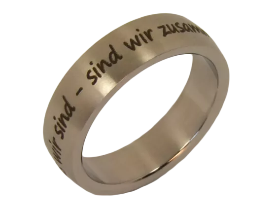 Lara - a single ring (stainless steel)