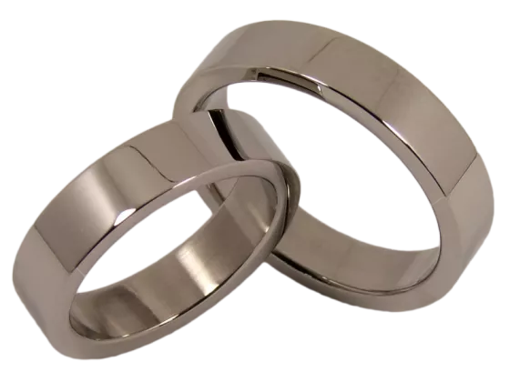 Nick - a pair of rings (stainless steel)
