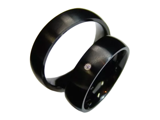 Elena - a pair of rings (stainless steel)