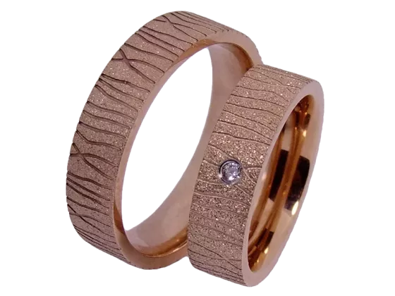 Heidi - a pair of rings (stainless steel)