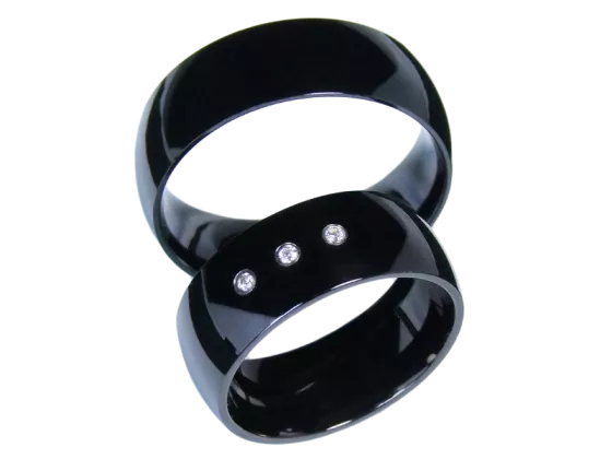 Bella - a pair of rings (stainless steel)