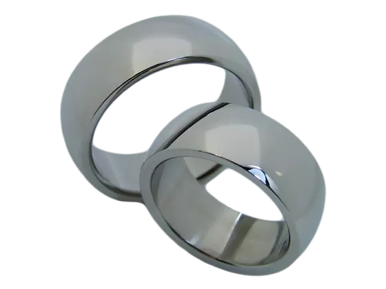 Hugo - a pair of rings (stainless steel)