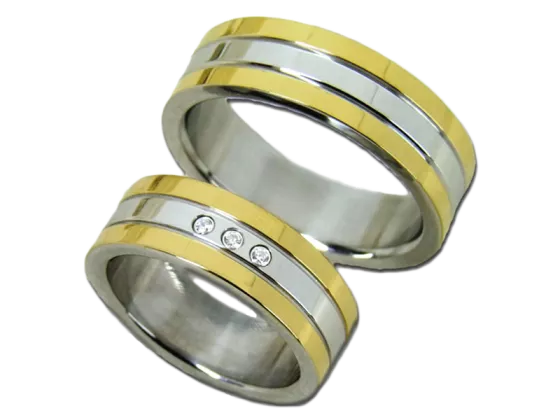 Reese - a pair of rings (stainless steel)