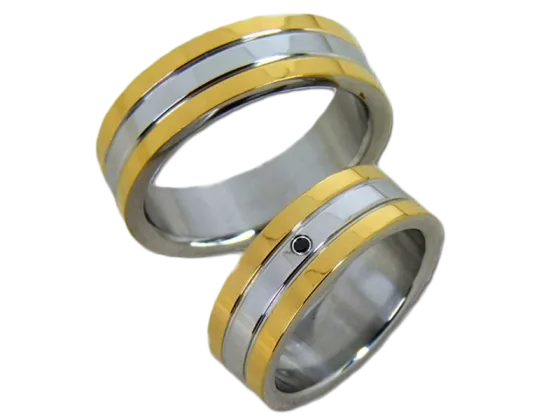 Reese - a pair of rings (stainless steel)