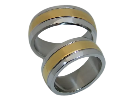 Justin - a pair of rings (stainless steel)