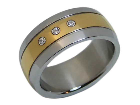 Justin - single ring (stainless steel)