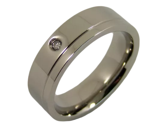 Angelina - single ring (stainless steel)