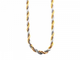 Kordelkette Rixa 70 cm bicolor (Edelstahl)