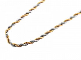 Kordelkette Rixa 70 cm bicolor (Edelstahl)