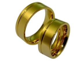 Marilyn - a pair of rings (stainless steel)