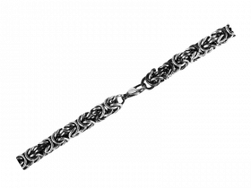 Knigskette Lutz 60 cm geschwrzt (Edelstahl)