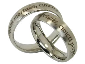 Melissa - a pair of rings (stainless steel)