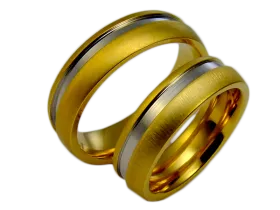 Diane - a pair of rings (stainless steel)