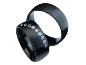 Lucretia - a pair of rings (stainless steel)