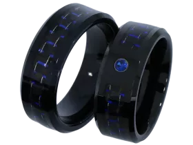 Athena im Paar (Wolfram mit Carboneinlage)