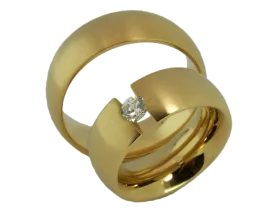 Mia - a pair of rings (stainless steel)