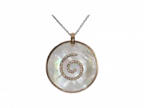 Kette mit rundem Anhnger (925er Silber)