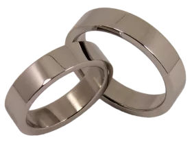 Nick - a pair of rings (stainless steel)