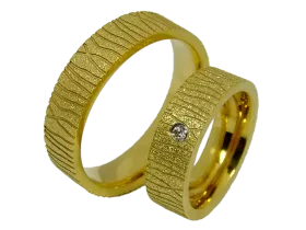 Isabelle - a pair of rings (stainless steel)