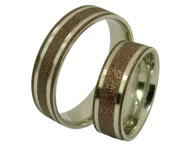 Freya - a pair of rings (stainless steel)