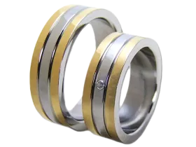 Reese - a pair of rings (stainless steel)