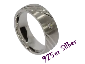 Jasmin - a pair of rings (silver)