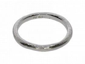 Ring mit rauher Struktur (925 Silber)